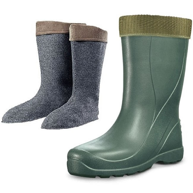 Ciorapi din Pasla pentru Cizme Dry Walker Strack Green, Marime 39