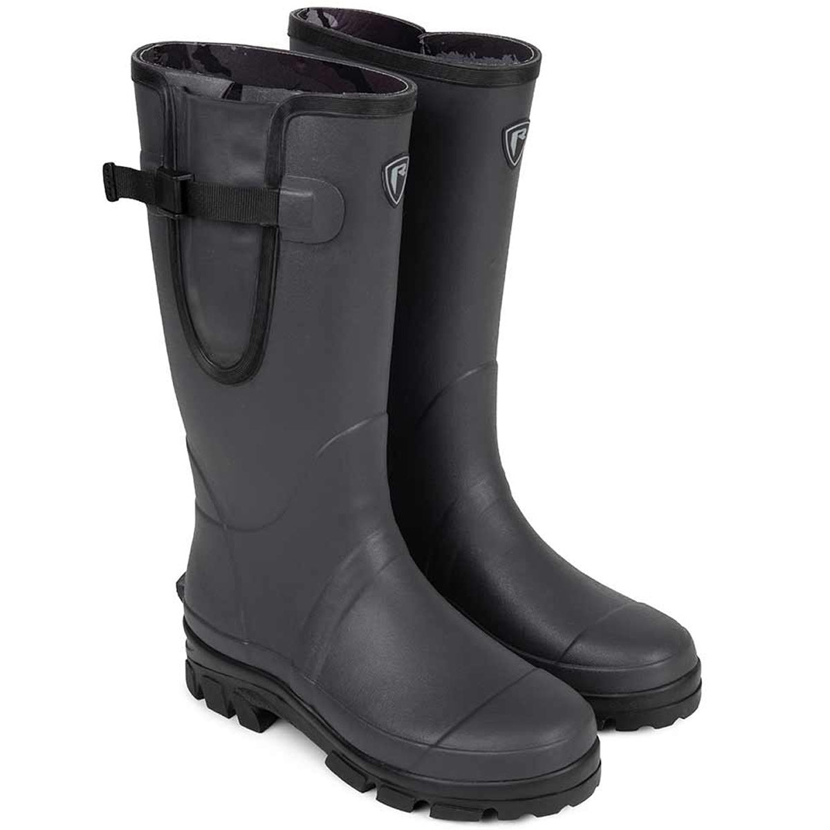 Cizme FOX RAGE Neoprene Camo/Grey Wellies, Marime UK 12 / EU 46