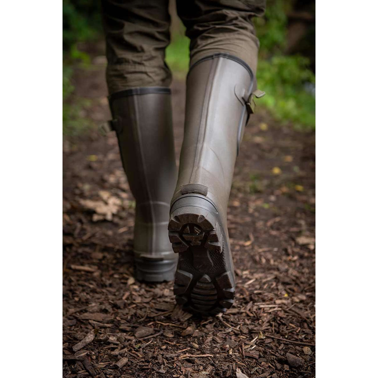Cizme Fox Neoprene Lined Camo &amp; Khaki Wellies, Marime UK8 / EU42