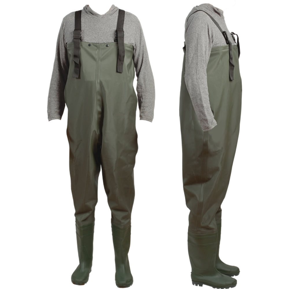 Cizme Piept ZEBCO PVC Wader Green, Marime 44-45