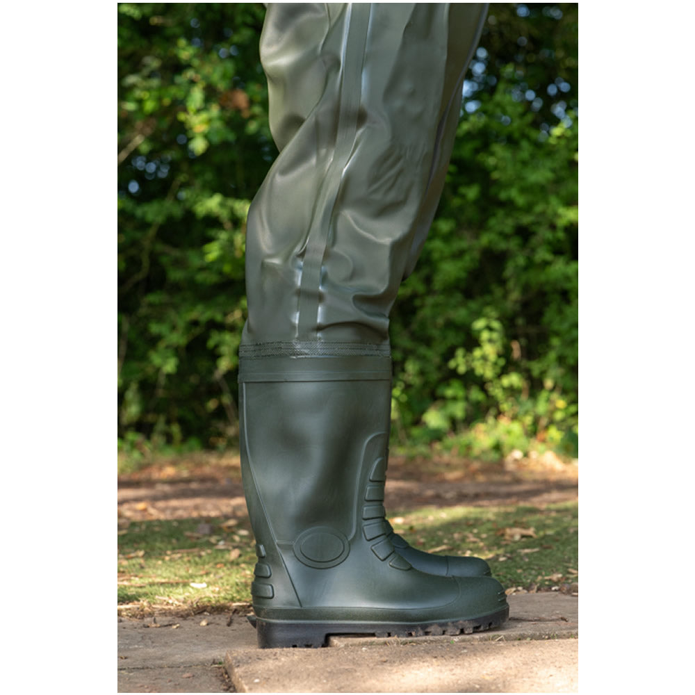Cizme Piept ZEBCO PVC Wader Green, Marime 46-47