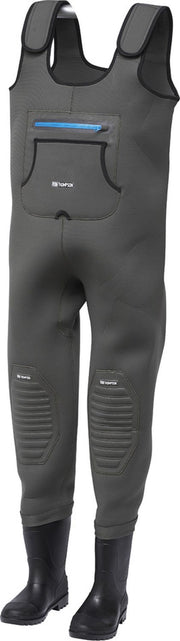 Cizme Waders DAM Break-Point Neoprene Bootfoot M, Culoare Grey, Nr.40-41