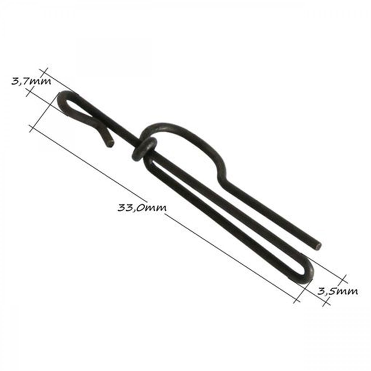 Clip Metal + Agrafa Rapida Orange pentru Plumb Pierdut 33mm 5buc/plic