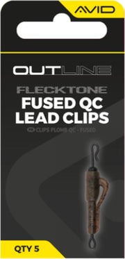 Clips Plumb Pierdut AVID Outline FleckTone Fused Lead QC Clips, 5buc/pac
