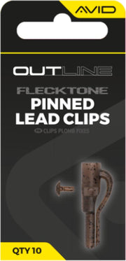 Clips Plumb Pierdut AVID Outline FleckTone Pinned Lead Clips, 10buc/pac