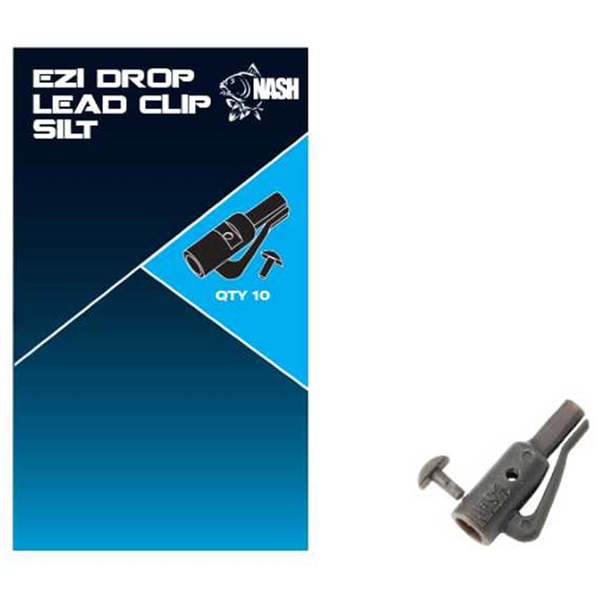 Clips Plumb Pierdut Nash Ezi Drop Lead Clip Silt, 10buc/pac