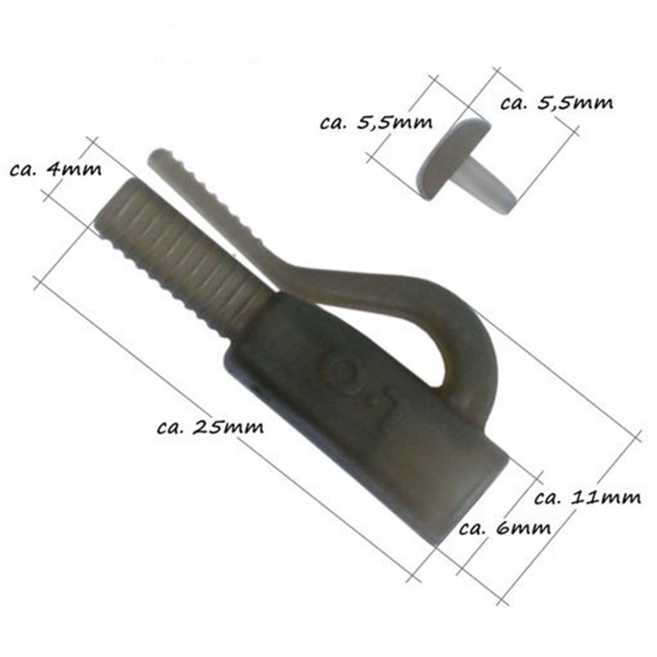 Clips Plumb Pierdut Orange Safe Clip + Fix 10buc/pac