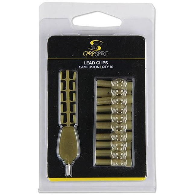 Clipsuri Plumb Pierdut CARP SPIRIT Lead Clips, Weed Green, 10buc/pac