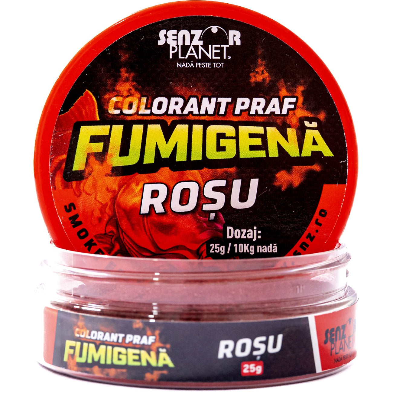 Colorant Praf SENZOR Fumigena, Rosu, 25g