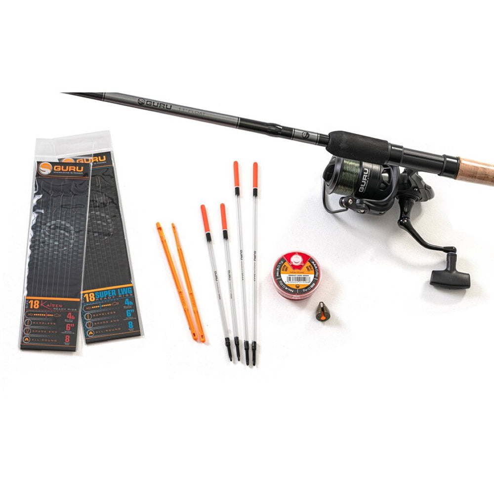 Combo GURU 11' Float Rod &amp; Reel Combo Natural Waggler Rod&amp;Reel