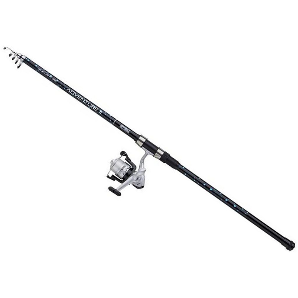 Combo MITCHELL Adventure II Tele Light, 2.40m, 10-35g, Telescopica + Mulineta Mitchell Adventure 3000