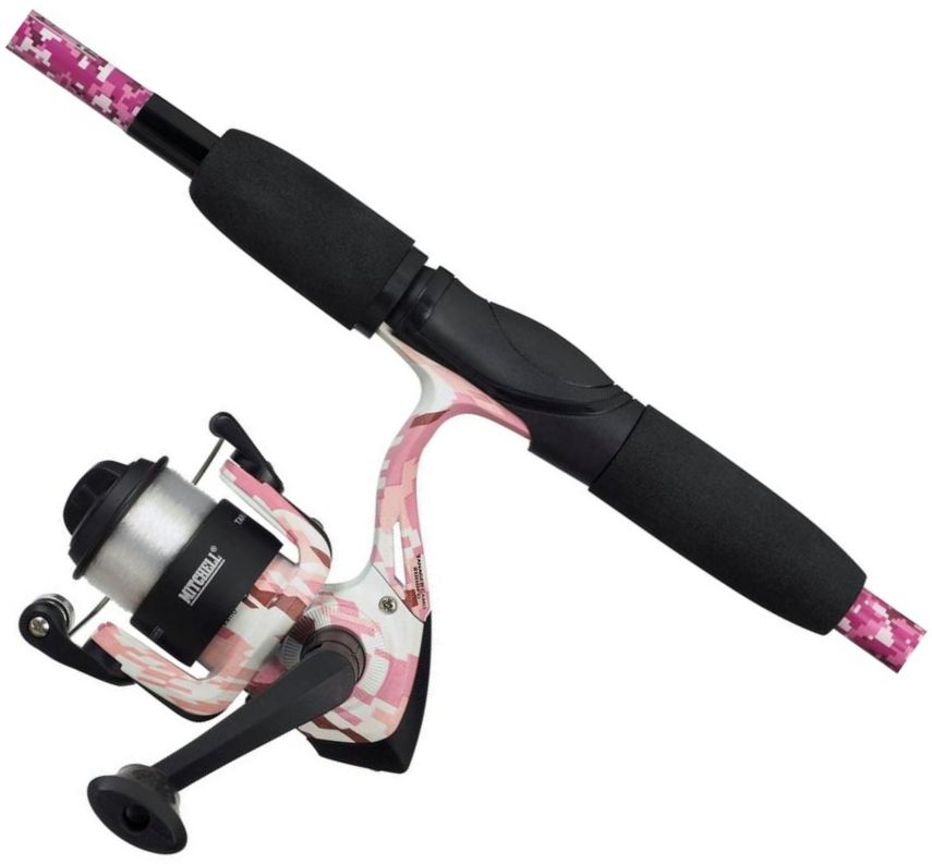 Combo Mitchell Tanager Pink Camo II Spin, 10-30g, 2.40m, 2seg