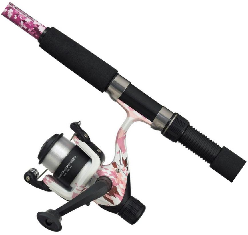 Combo Mitchell Tanager Pink Camo II Tele Spin, 10-30g, 2.40m, 6seg