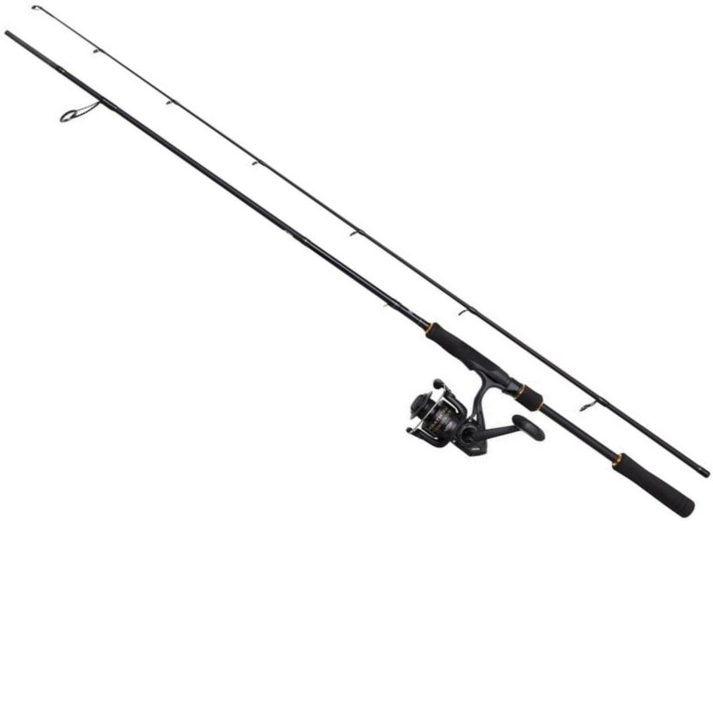 Combo PENN Wrath II Labrax 802, 2.43m, 20-50g, 2seg + Mulineta Wrath II 3000