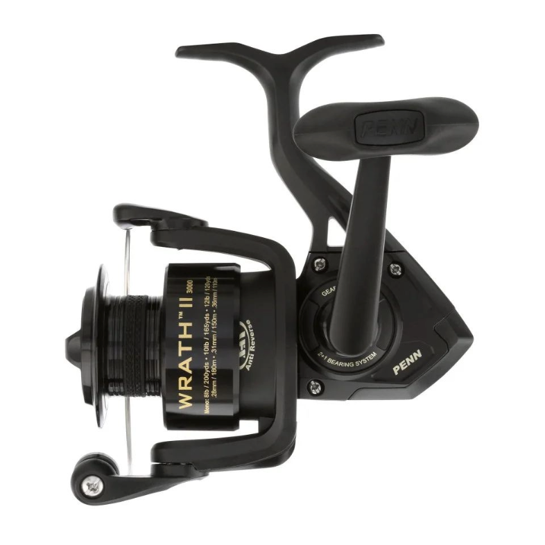 Combo PENN Wrath II Spin 802, 2.40m, 15-40g, 2seg + Mulineta Wrath II 3000