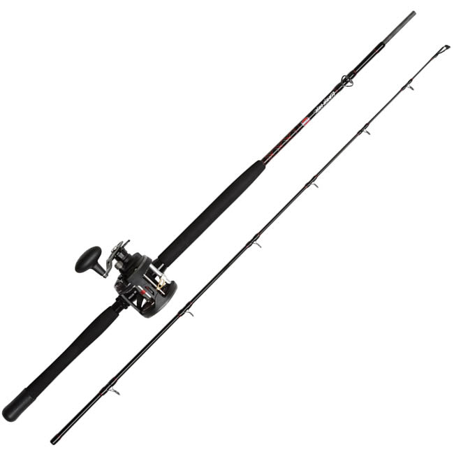 Combo Penn Warfare Braid Boat Rod &amp; Reel LH, 2.10m, 30lb, 2seg
