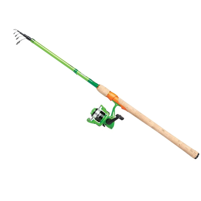 Combo Spinning BERKLEY Lanseta Telescopica Flex Trout TE-240, 2.40m, 5-15g + Mulineta Flex 2500 + Cutie Accesorii si Momeli