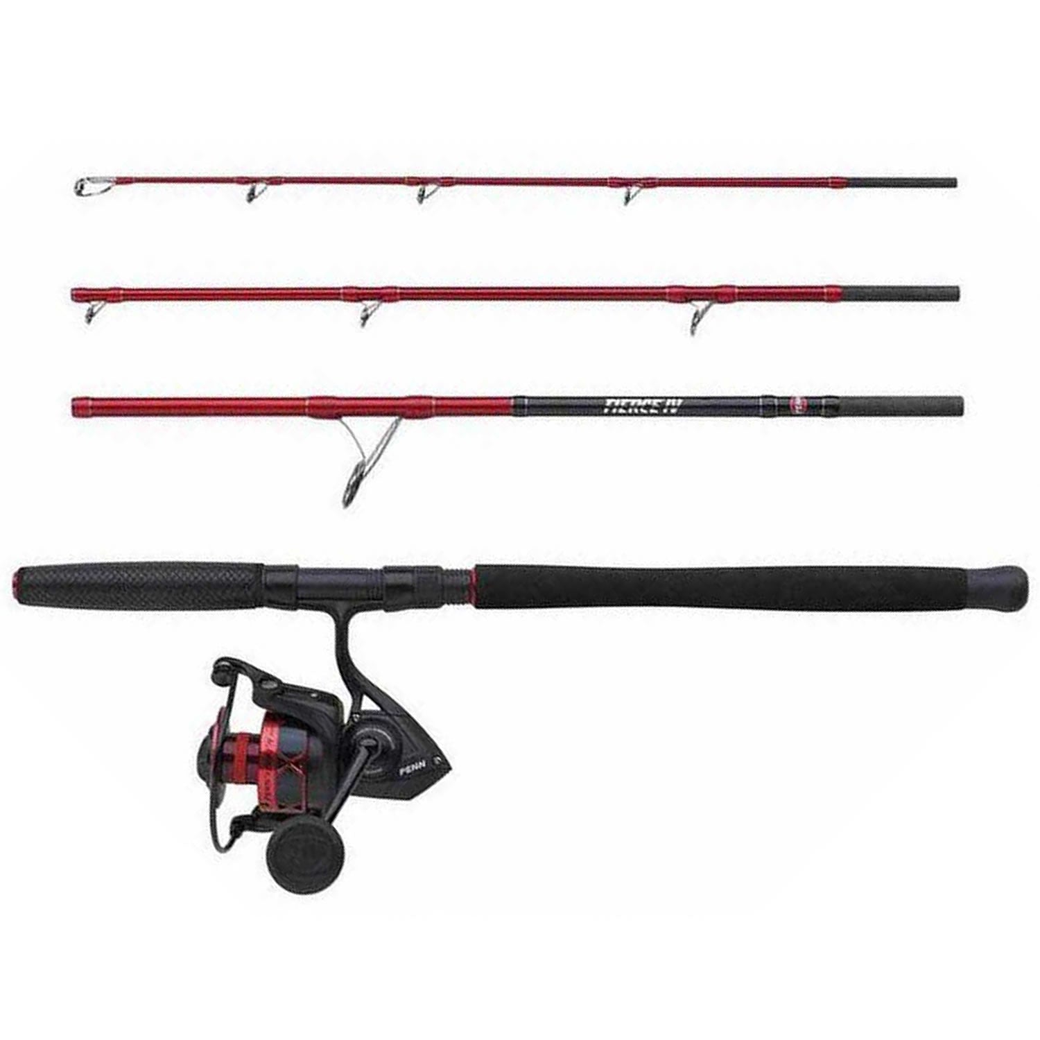 Combo Spinning PENN Fierce IV Travel Boat 6000 CMB, 2.14m, 30-50lb, 4seg