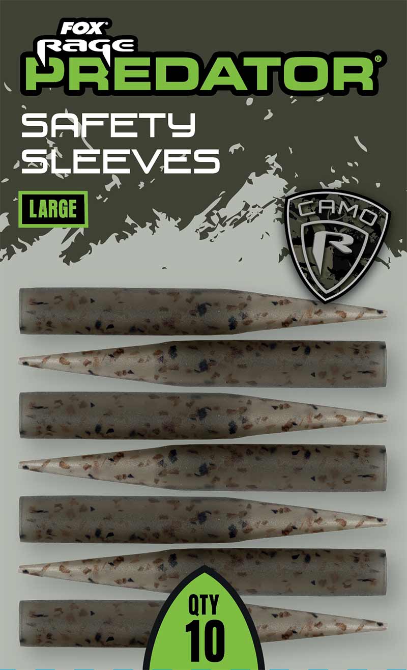 Con Fox Rage Predator Camo Safety Sleeves, Large, 10buc/pac