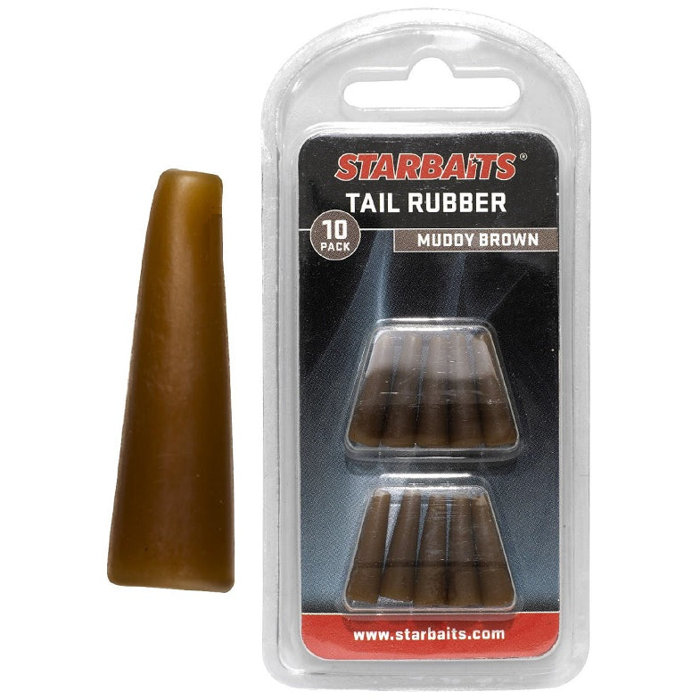 Con Plumb Pierdut STARBAITS Tail Rubbers, Maro, 10buc/pac
