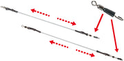 Conector Cosulet Feeder Filfishing Feeder Links &amp; Quick Change Swivel, 1mm, 10cm, 2 Buc/Plic