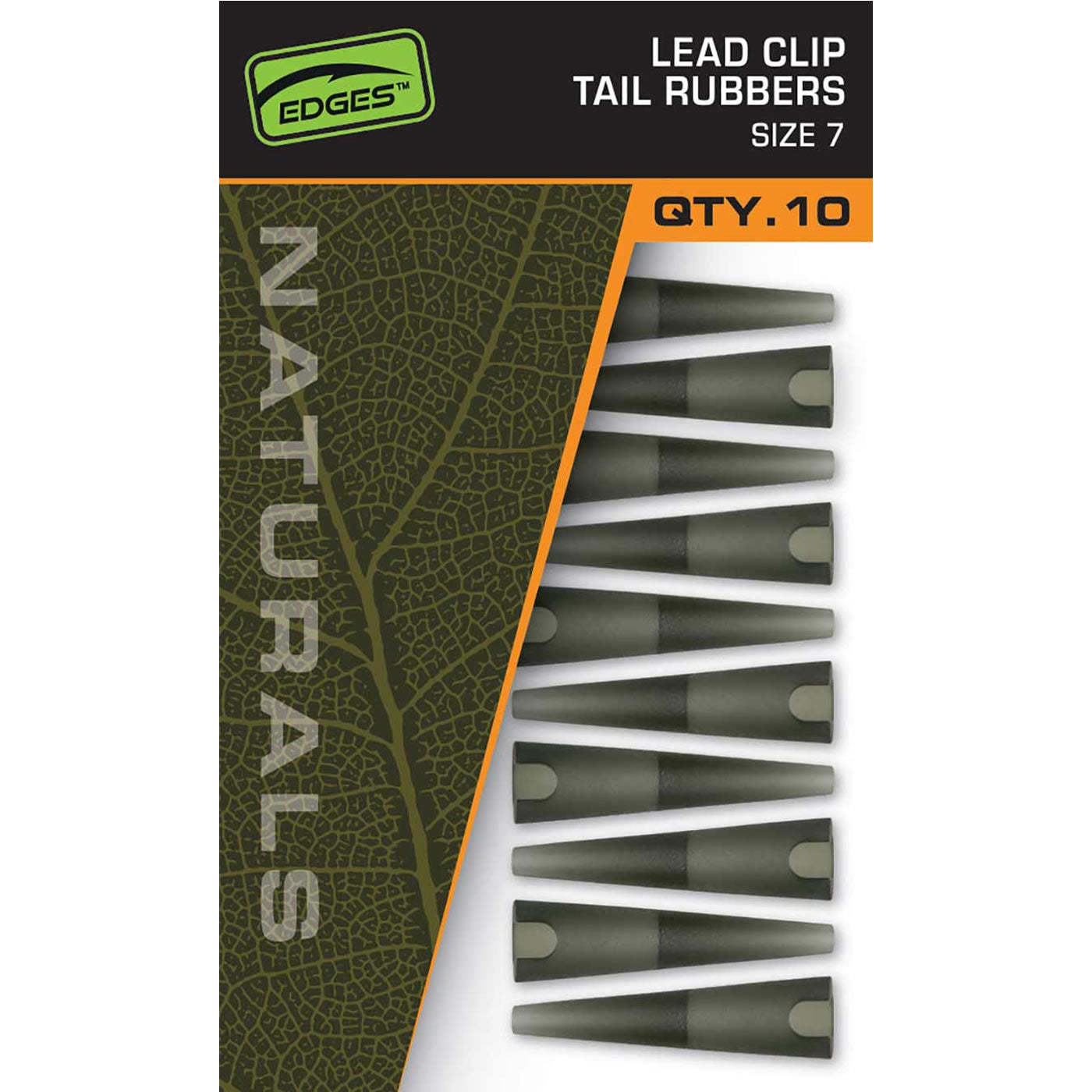 Conuri Fox Edges Naturals Lead Clip Tail Rubbers 10buc/pac