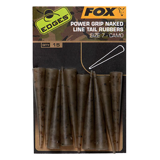 Conuri Fox Power Grip Naked Tail Rubbers, Nr.7, 15buc/pac
