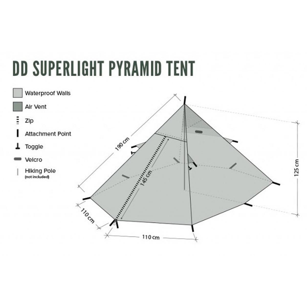 Cort 1 Persoana DD Hammocks SuperLight Pyramid