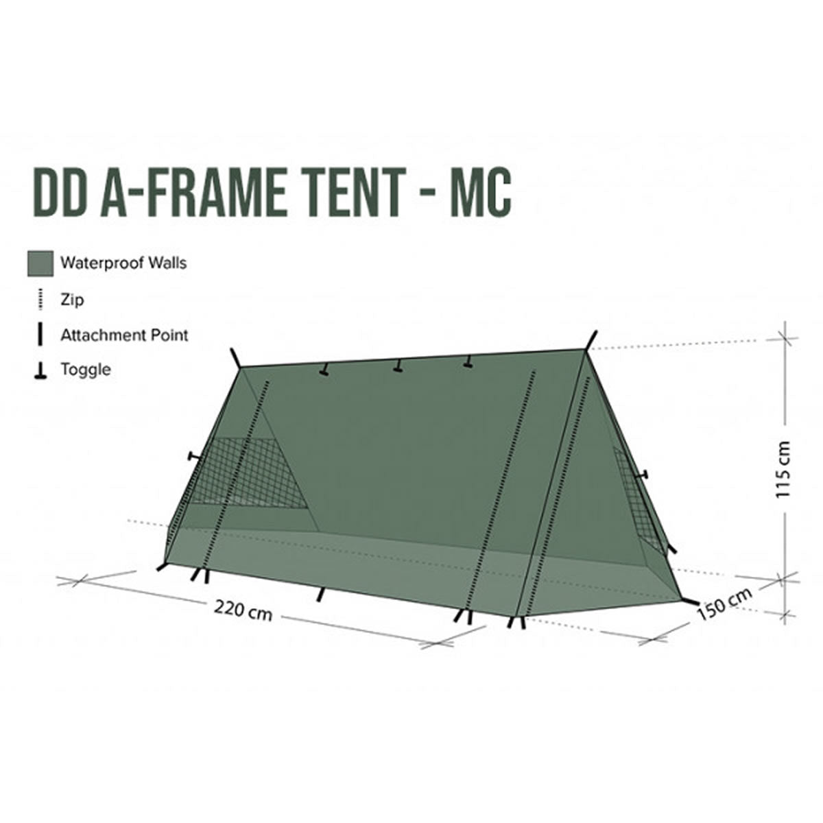 Cort 2 Persoane DD Hammocks A-Frame Camo