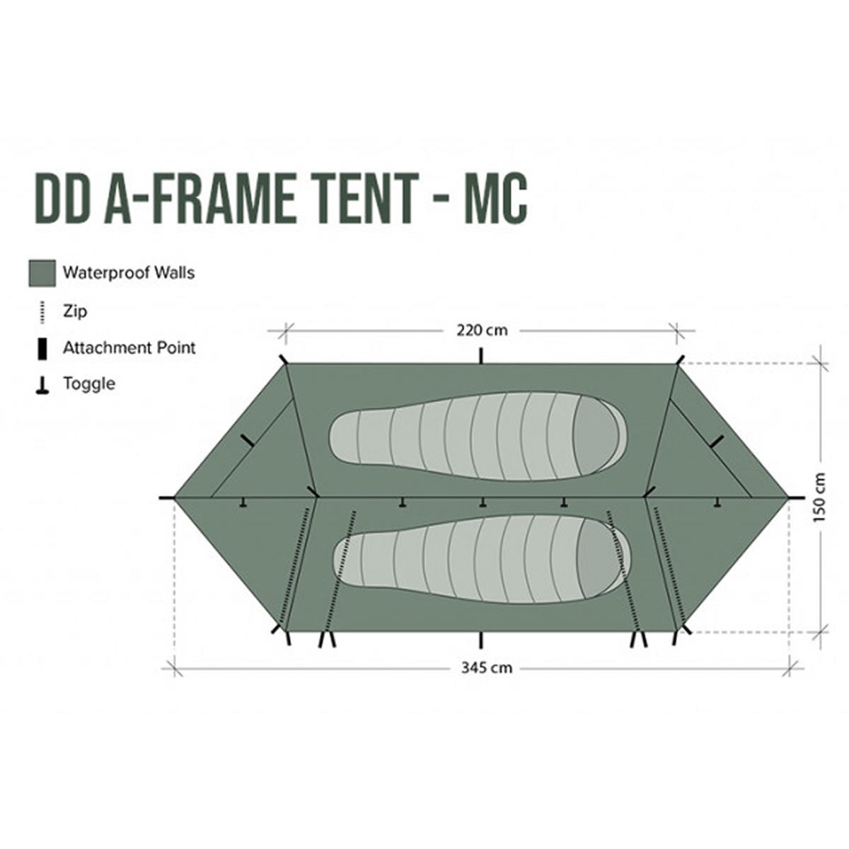 Cort 2 Persoane DD Hammocks A-Frame Camo