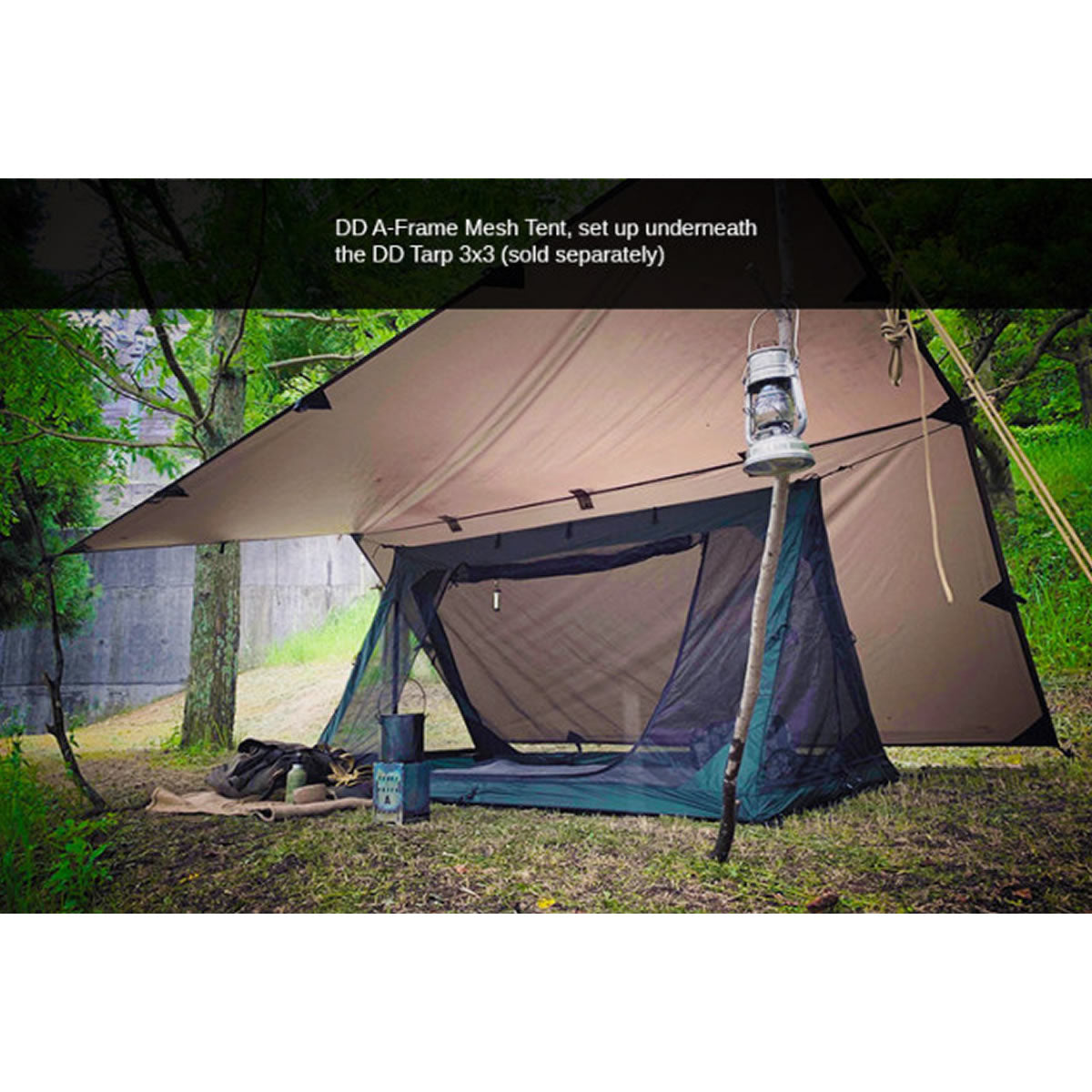Cort 2 Persoane cu Plasa Anti Insecte DD SuperLight