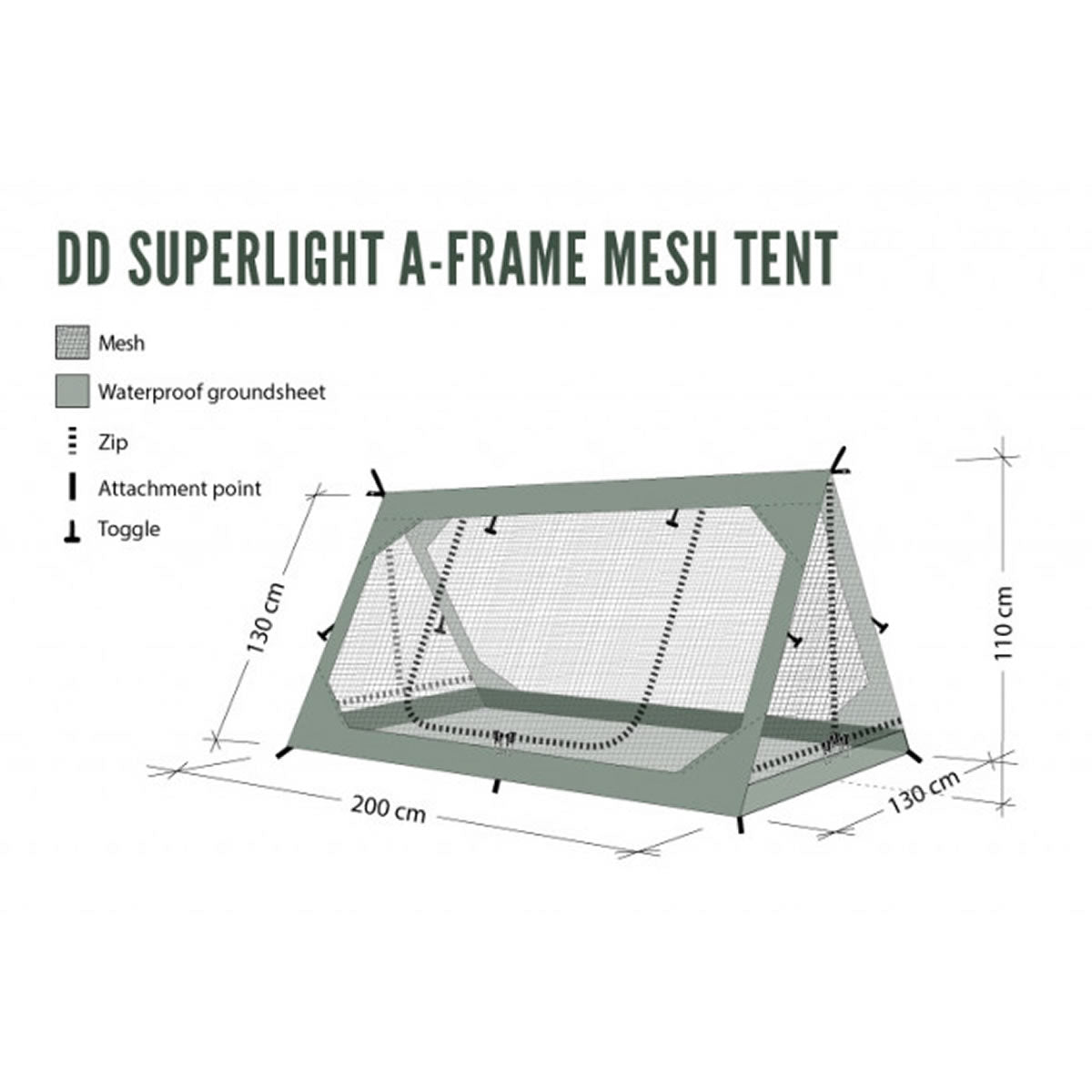 Cort 2 Persoane cu Plasa Anti Insecte DD SuperLight