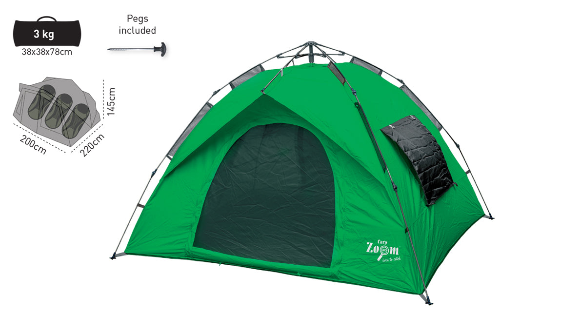 Cort CARP ZOOM Quick Set Up Tent, 200x220x145cm