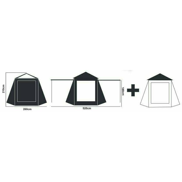 Cort Prologic Utilitar 1 Persoana Fulcrum 260 x 210cm