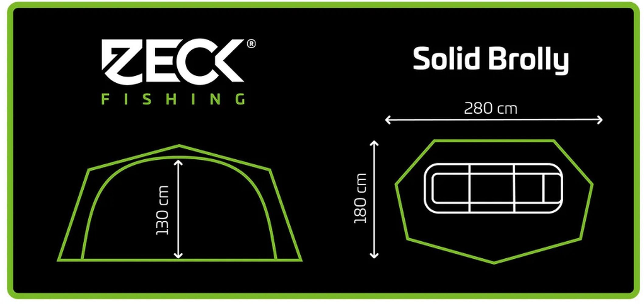 Cort Zeck Solid Brolly Coloana Apa 5000mm, 280x180x130cm