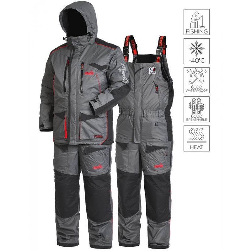 Costum Iarna NORFIN Discovery Heat, Grey / Back, Marime XL
