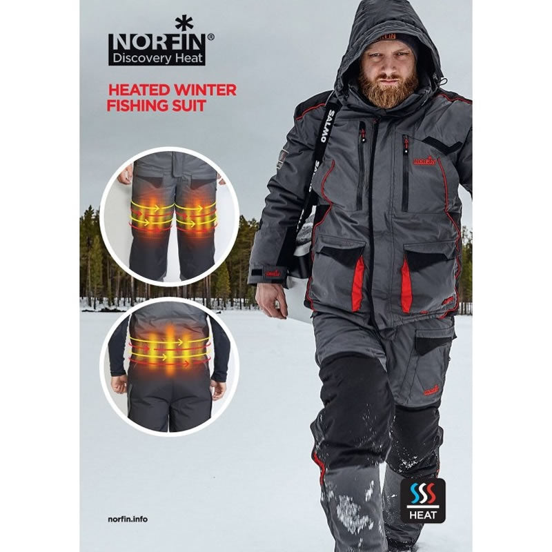 Costum Iarna NORFIN Discovery Heat, Grey / Back, Marime XL