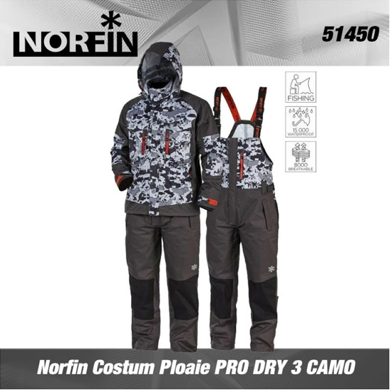 Costum Ploaie Norfin PRO DRY 3 CAMO