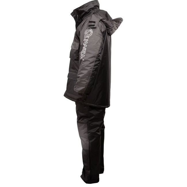 Costum Quantum Kids Winter Suit, Black Grey, Marimea 152