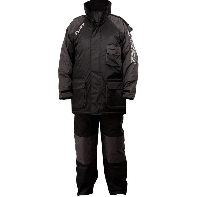 Costum Quantum Kids Winter Suit, Black Grey, Marimea 152