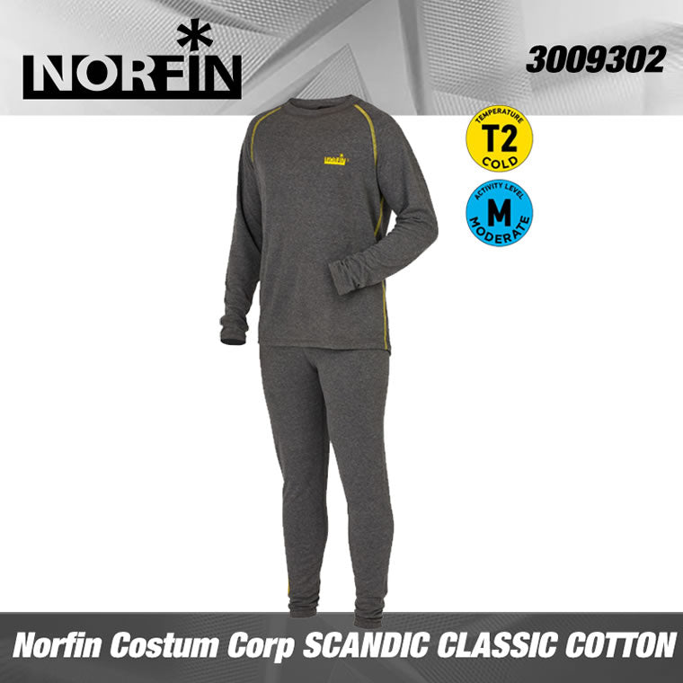 Costum de Corp Norfin SCANDIC CLASSIC COTTON Gri