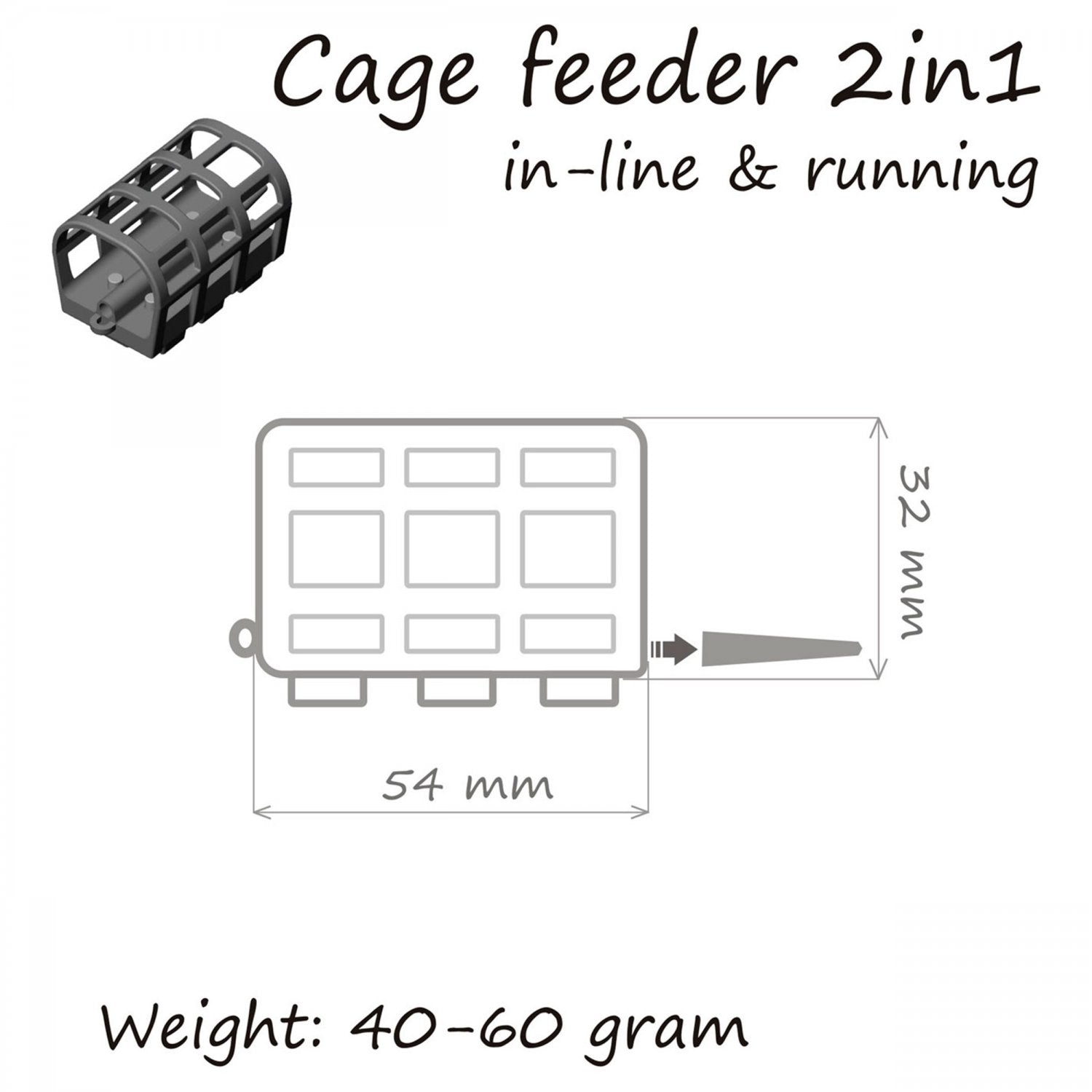 Cosulet Orange Cage Feeder Distance 50g