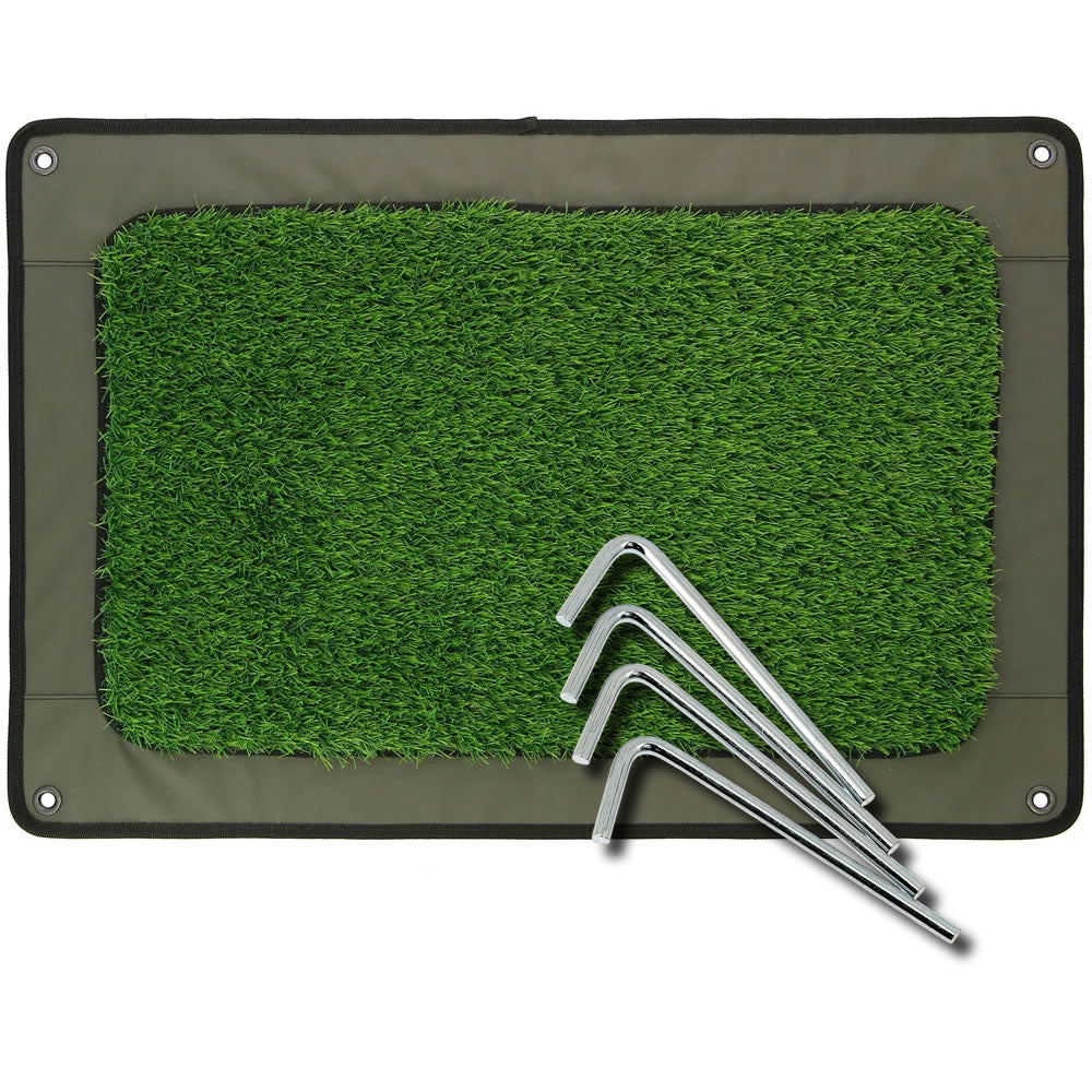 Covoras Impermeabil cu Gazon Artificial NGT Bivvy Mat, 70x50cm