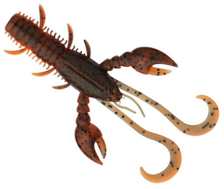 Creatura Berkley Pulse Realistic Craw Hollow, Brown Orange UV, 10cm, 6buc/plic