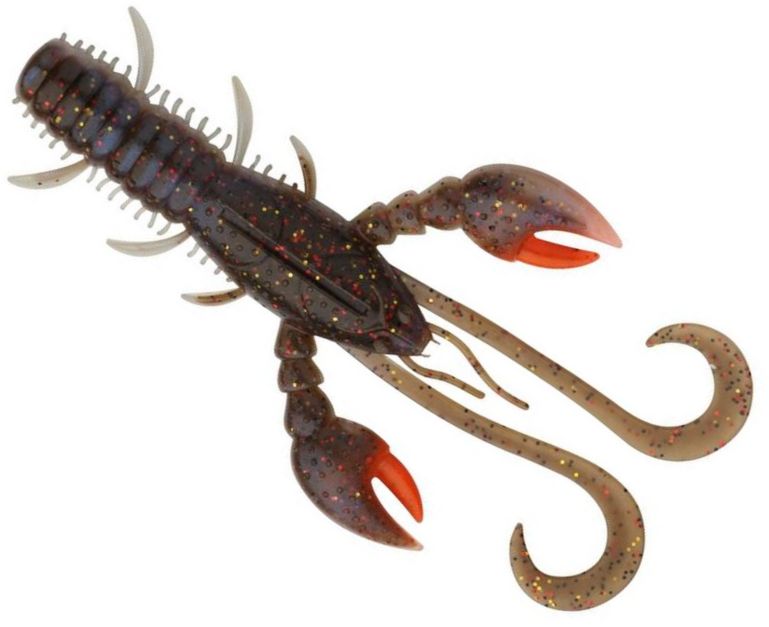 Creatura Berkley Pulse Realistic Craw Hollow, Signal Cray UV Claw, 10cm, 6buc/plic