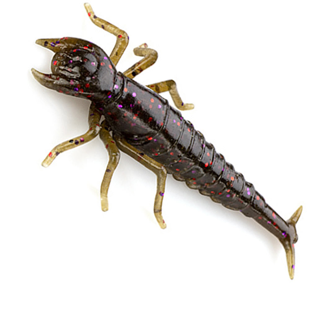 Creatura FISHUP Diving Bug, 5cm, Green Pumpkin Brown Red &amp; Purple, 8buc/pac