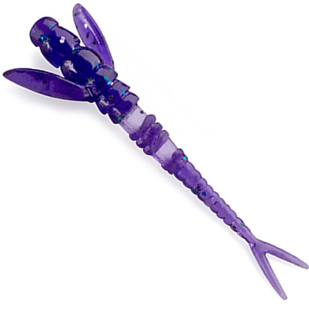 Creatura FISHUP Flit, 4.1cm, Dark Violet Peacock &amp; Silver, 10buc/pac