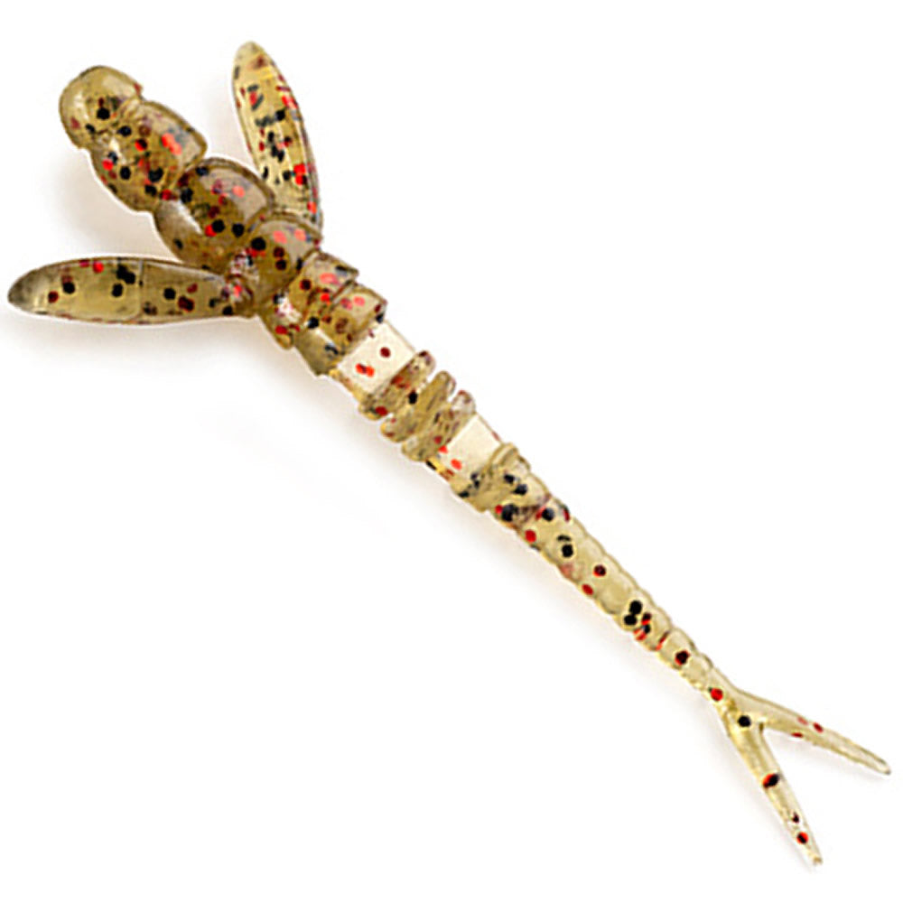 Creatura FISHUP Flit, 4.1cm, Green Pumpkin Red &amp; Black, 10buc/pac