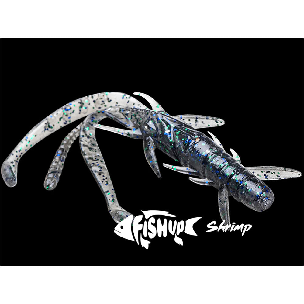 Creatura FISHUP Shrimp 7.6cm, Motor Oil Red, 9buc/pac