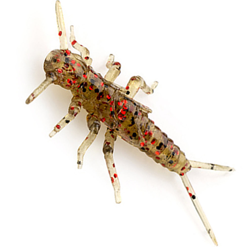 Creatura FISHUP Stonefly, 2.1cm, Green Pumpkin Red &amp; Black, 12buc/pac